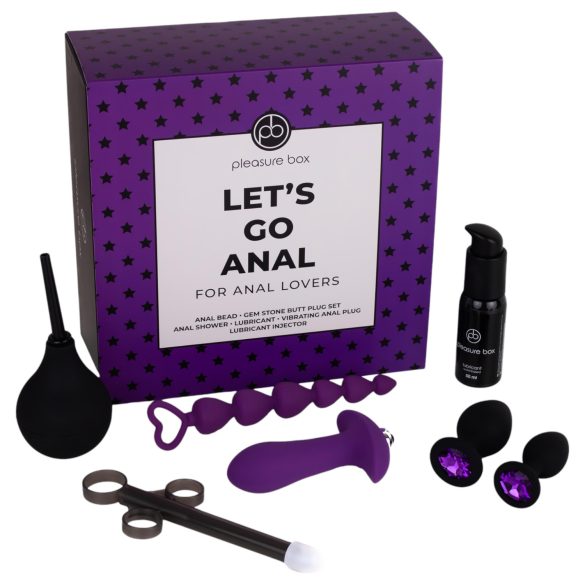 Pleasure Box Let's Go Anal - komplet anal-sæt - 7 dele
