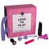 Pleasure Box Leg & Lege - Vibrator sæt, 6 dele (pink-lilla)