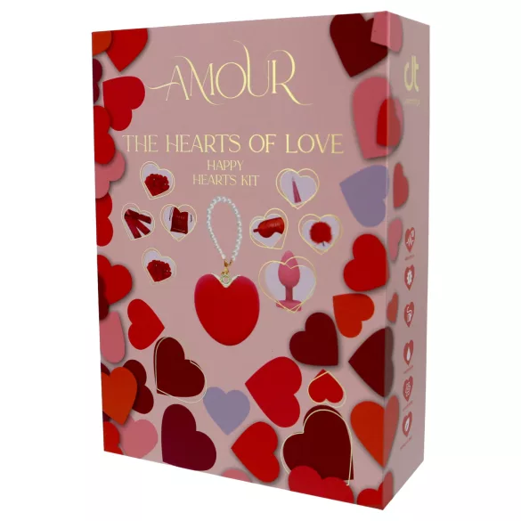 Dreamtoys Amour - hjertevibrator gavesæt (rød)