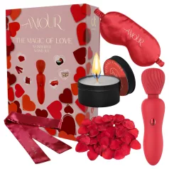 Dreamtoys Amour - wand vibrator-sæt (rød)