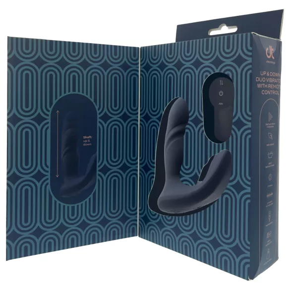 Dreamtoys Pulz - stødende analvibrator med fjernbetjening (blå)