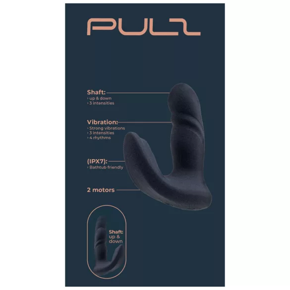 Dreamtoys Pulz - stødende analvibrator med fjernbetjening (blå)