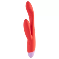 Dreamtoys - G-punkts vibrator med klitorisarm - rød