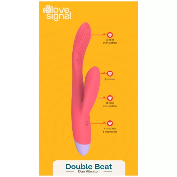 Dreamtoys - G-punkts vibrator med klitorisarm - rød