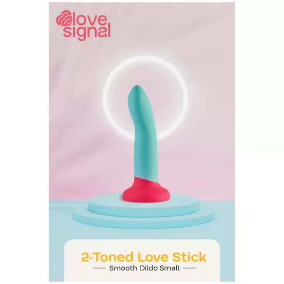 Dreamtoys Love Signal - tofarvet silikonedildo lille (blå)