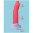 Dreamtoys Love Signal - todelt silikonedildo medium (rød)