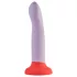 Dreamtoys Love Signal - tofarvet silikonedildo stor (lilla)