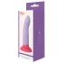 Dreamtoys Love Signal - tofarvet silikonedildo stor (lilla)