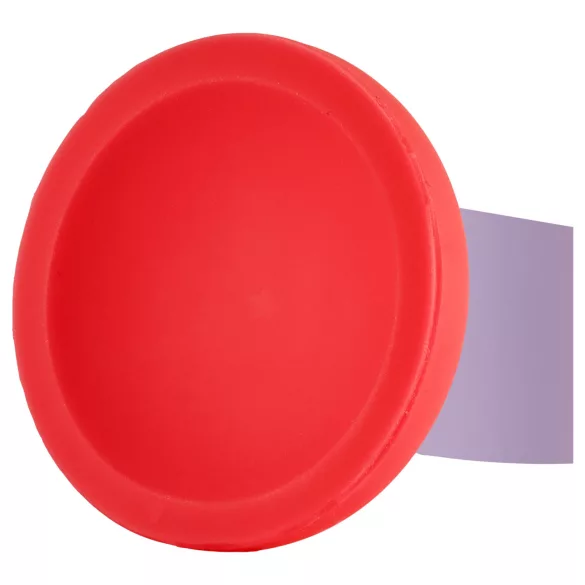 Dreamtoys Love Signal - tofarvet silikonedildo stor (lilla)