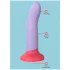 Dreamtoys Love Signal - tofarvet silikonedildo stor (lilla)