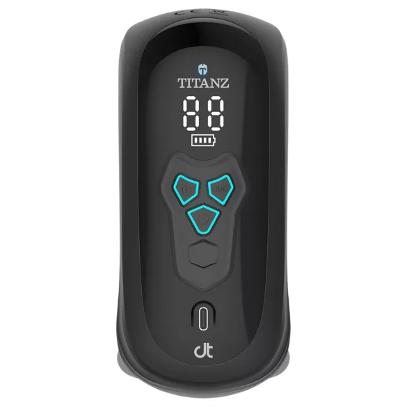 Titanz Auto Squeeze - automatisk masturbator (sort)