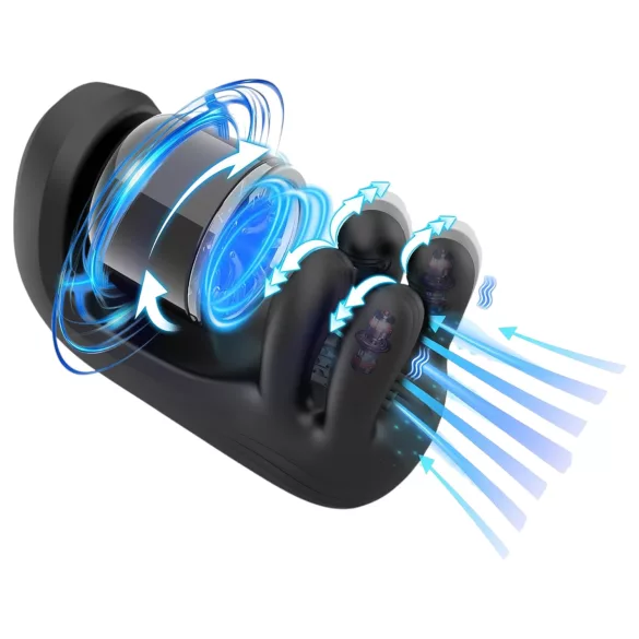 Titanz Auto Squeeze - automatisk masturbator (sort)