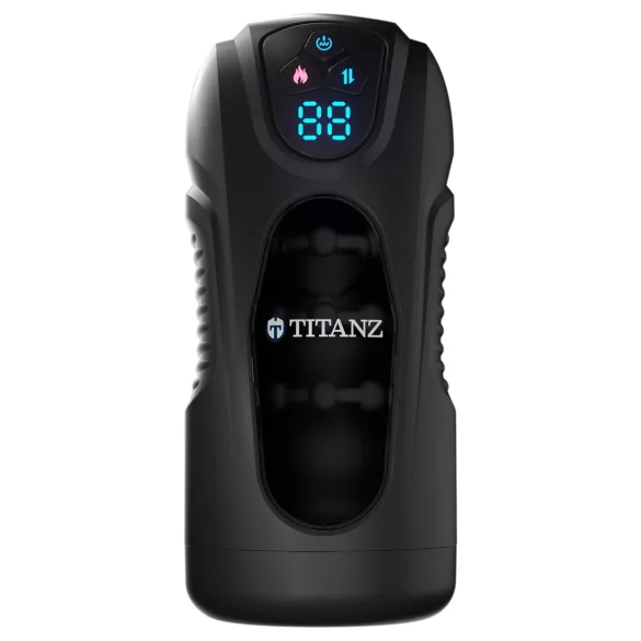 Titanz Ultimate Heat & Thrusting - automatisk masturbator (sort)
