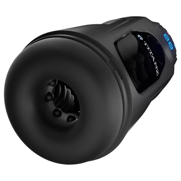 Titanz Ultimate Heat & Thrusting - automatisk masturbator (sort)