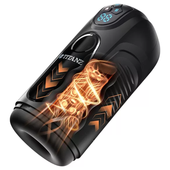 Titanz Ultimate Heat & Thrusting - automatisk masturbator (sort)