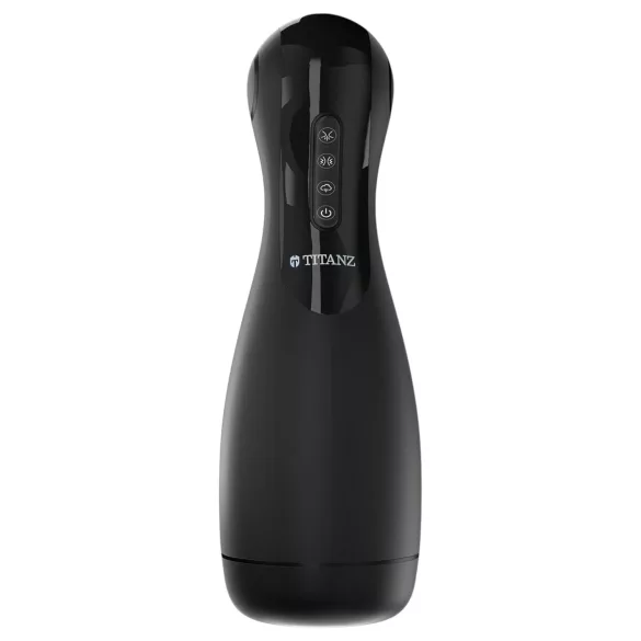 Titanz Ultimate Squeeze & Suck - automatisk masturbator (sort)