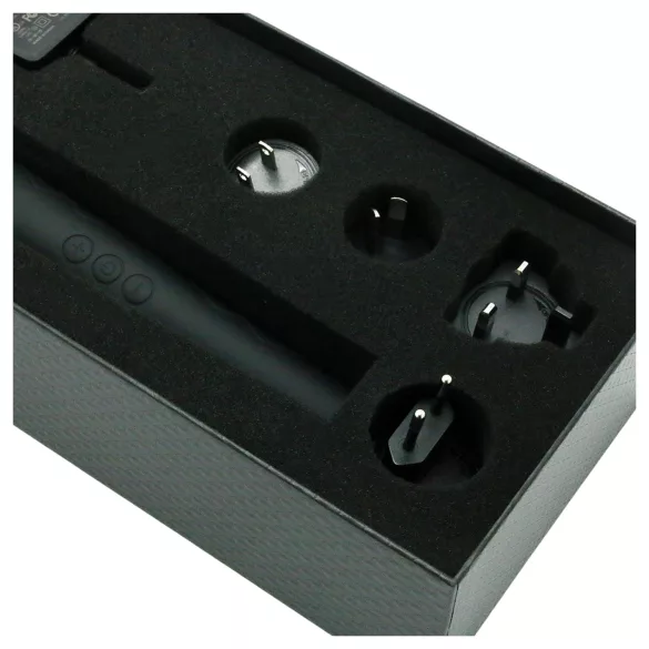 Pixey Deluxe Black Velvet - wandvibrator M (sort)