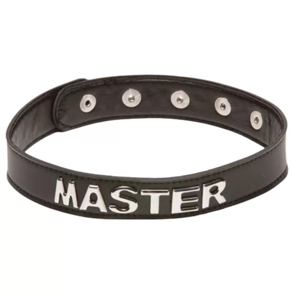 X-Play Master - bdsm halsbånd - sort