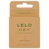 LELO Hex Organic - kondom - ekstra sikkerhed - latex - 3 stk