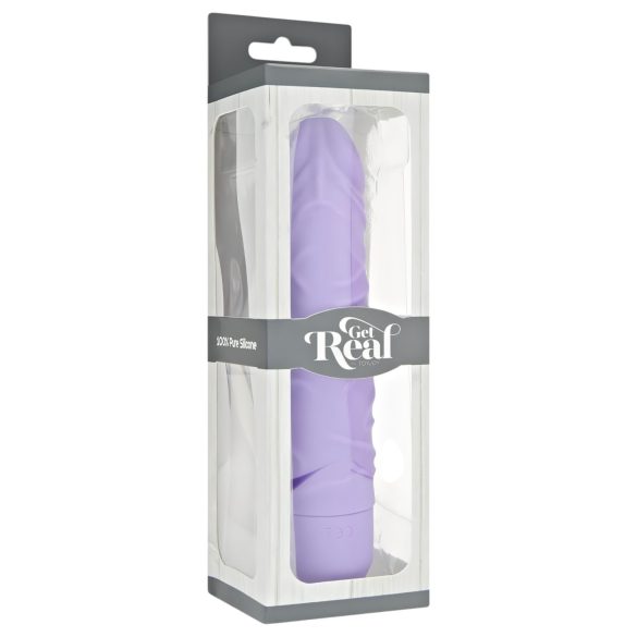 Klassisk Get Real - livagtig, silikone vibrator (lilla)