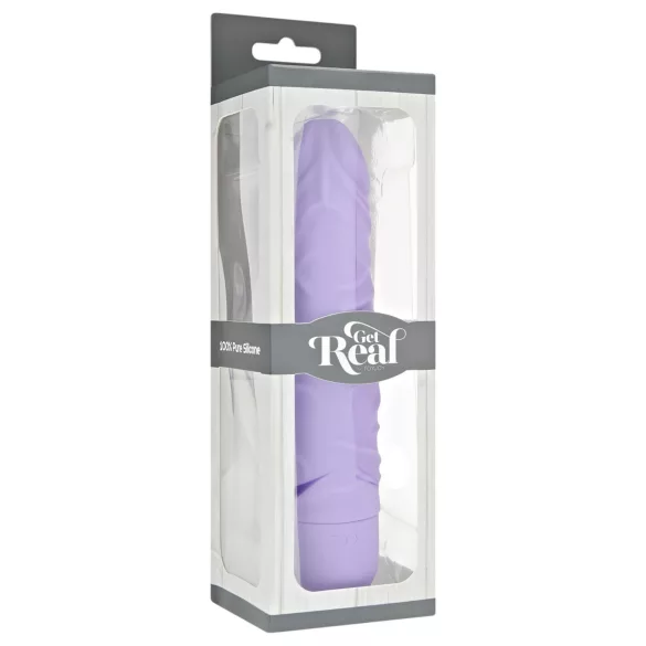 Classic Get Real - realistisk vibrator med vibration - silikone lilla