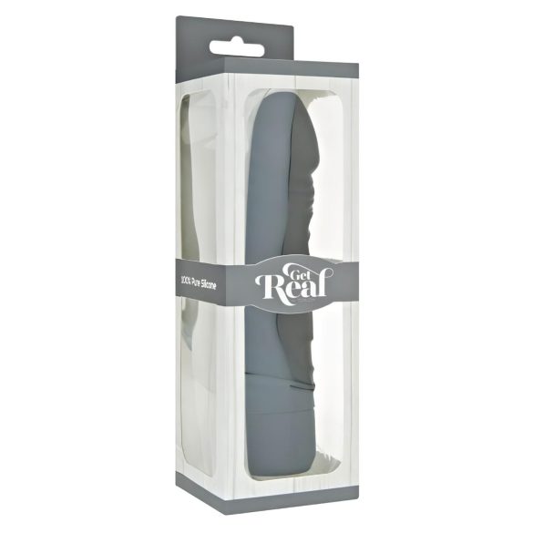 Klassisk Real Feel - livagtig silikone vibrator (sort)
