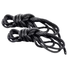S&M - silkeblødt bondage-rebsæt (sort, 2 x 1,83 m)