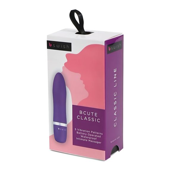 B SWISH Bcute Classic - vandtæt læbestiftsvibrator (lilla)