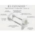 Jes-Extender - Lyst standard penisforlænger (op til 17 cm)