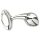 Njoy M - medium metal anal plug (sølv)