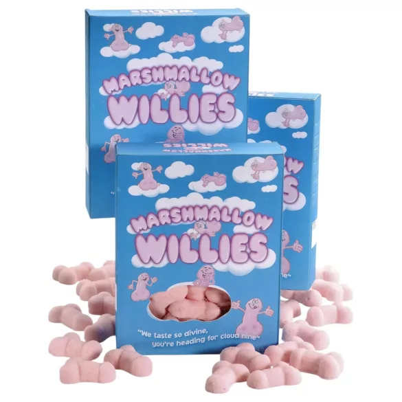 Marshmallow - slikkepind penis - pink - 140g