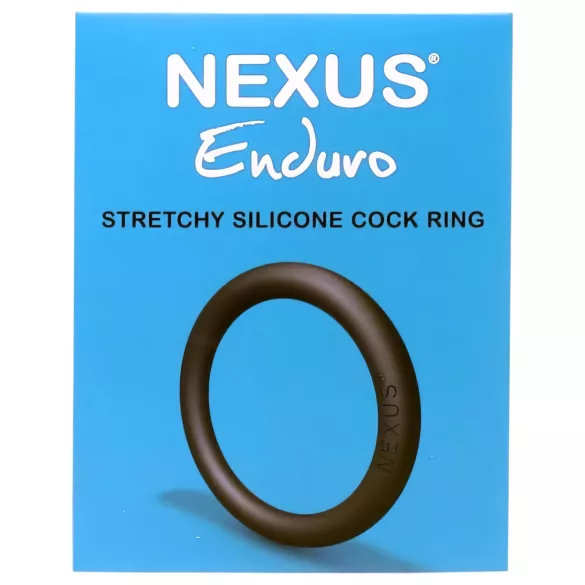 Nexus Enduro - penisring - blød silikone - sort