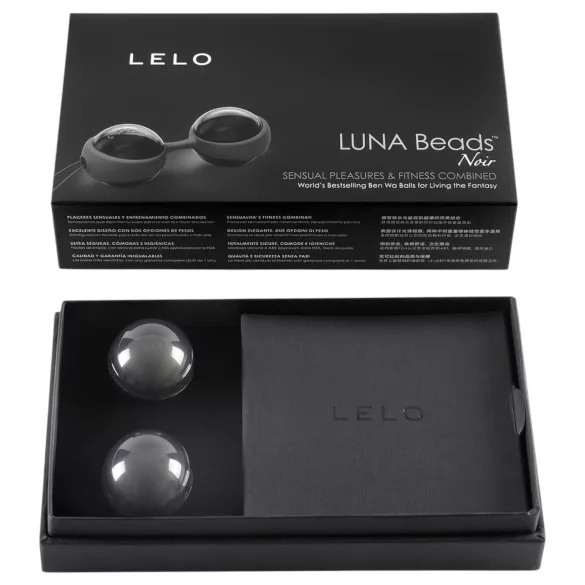 LELO - bækkenbundskugler - justerbar - sort