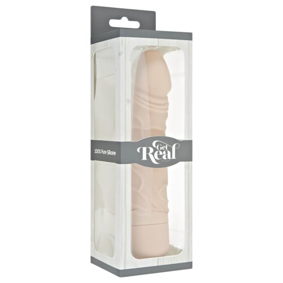 Classic Get Real - livagtig, silikone vibrator (naturlig)