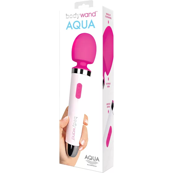 Bodywand - wand vibrator - vandtæt massageapparat - hvid/lyserød