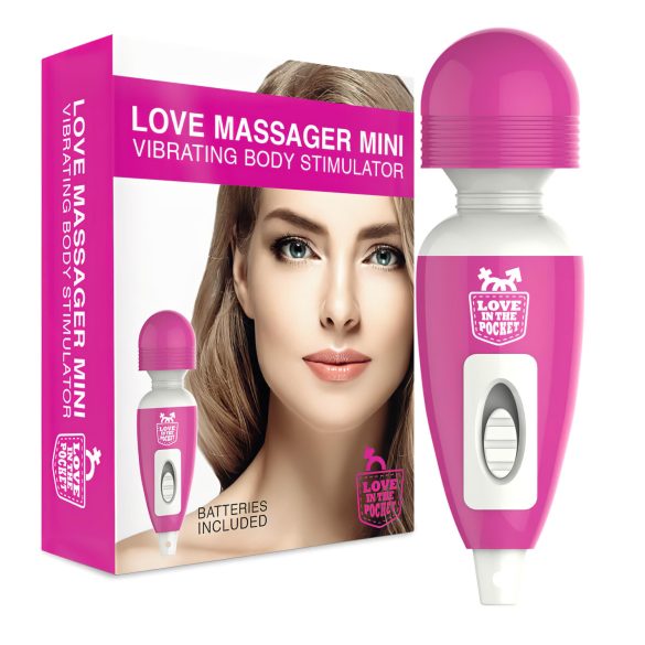 Love Wand - mini massage vibrator (pink)