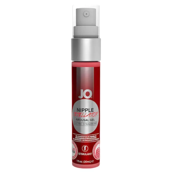 System JO - brystvorte gel - stimulerende - jordbær (30ml)
