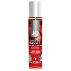 System JO - H2O jordbærkys - vandbaseret glidecreme (30 ml)