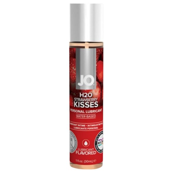 JO H2O Jordbærkys - vandbaseret glidecreme (30ml)