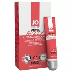   System JO - WARM & BUZZY - klitorisstimulerende gel til kvinder (10 ml)