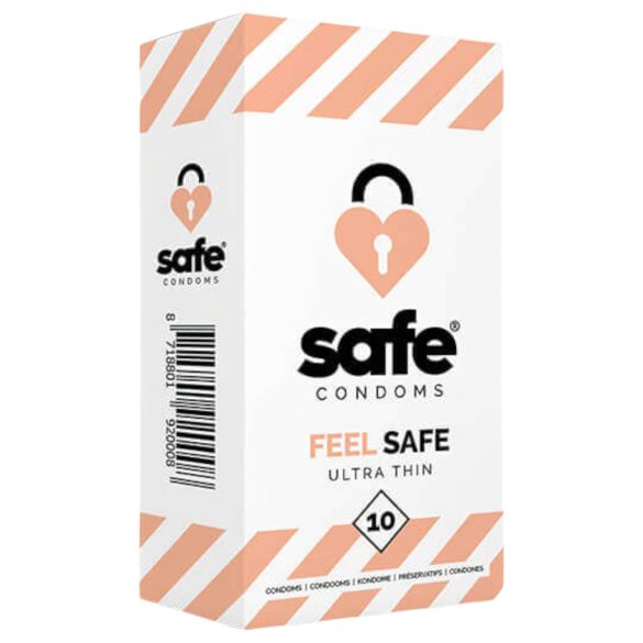 SAFE Feel sikker - tynde kondomer (10 stk)
