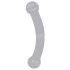 GLAS - dobbelt dildo i glas (sort)