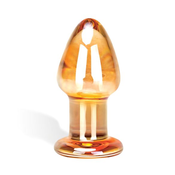GLAS Over Easy - gylden analplug i glas
