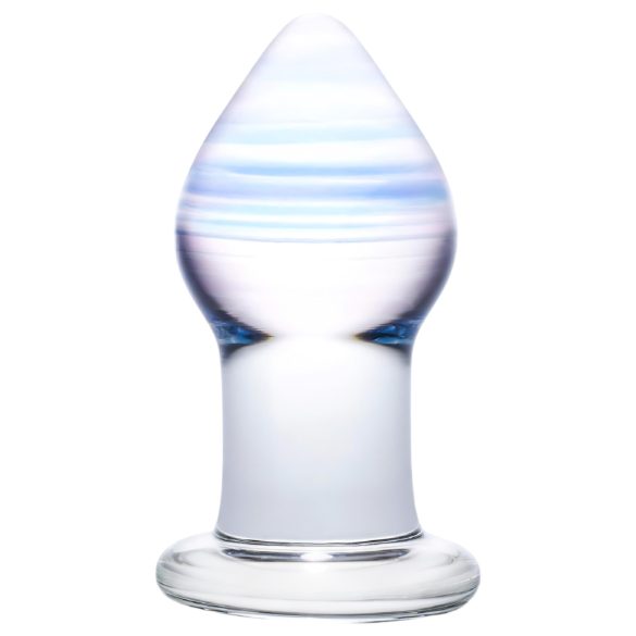 GLAS Amethyst Rain - glas anal plug (klar lilla)