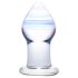 GLAS Amethyst Rain - glas anal plug (klar lilla)