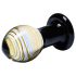 GLAS Galileo - elegant sort-guld glas anal plug