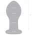GLAS Galileo - elegant sort-guld glas anal plug