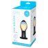 GLAS Galileo - elegant sort-guld glas anal plug