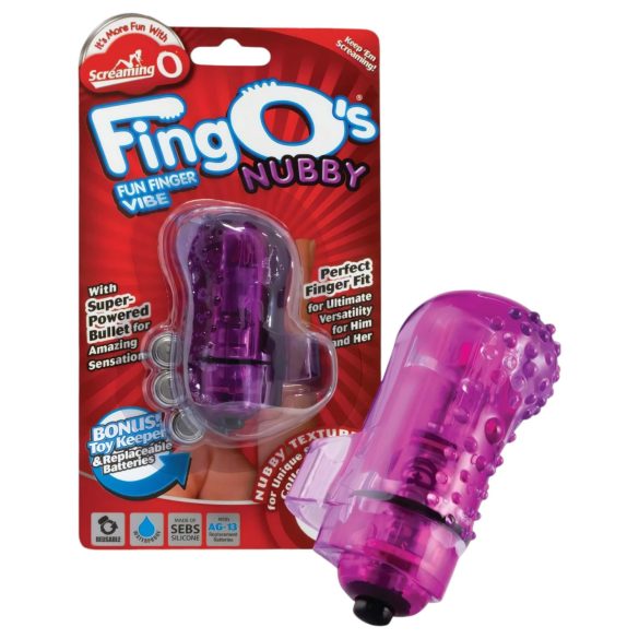 Screaming O Fingo’s Nubby - finger vibrator (lilla)