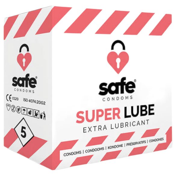 SAFE Super Lube - ekstra glideevne kondom (5 stk)